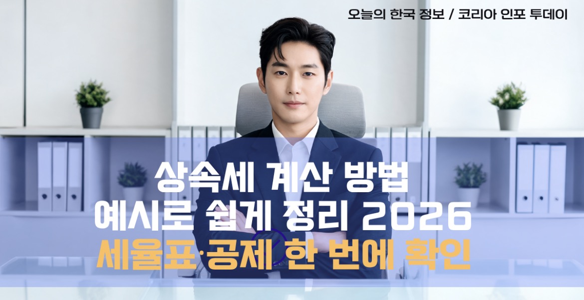 상속세 계산 방법을 설명하는 세무사