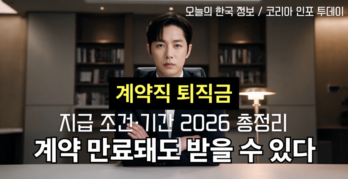 계약직 퇴직금 지급 조건을 설명하는 전문가