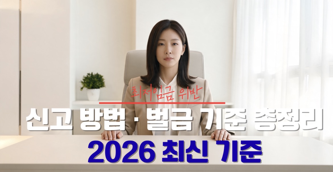 최저임금 위반 신고 방법 안내