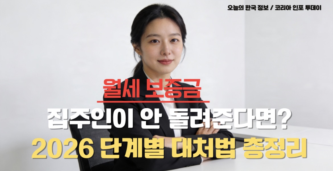 월세 보증금 안줄때 단계별 대처법과 소송 절차를 안내하는 법률 정보 이미지
