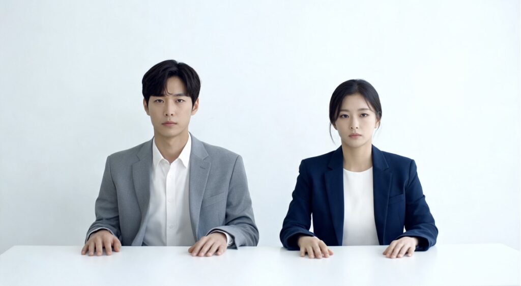 원상복구 범위를 두고 집주인과 분쟁 중인 임차인 부부의 모습